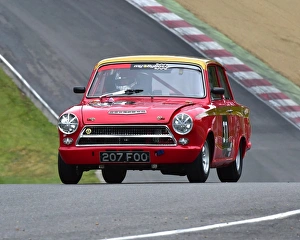 Mike Gardiner Prints: CM3 7205 Mike Gardiner, Ford Lotus Cortina, 207 FOO