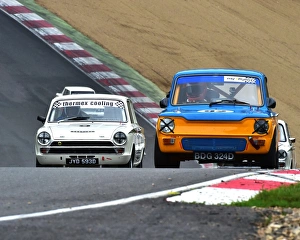 HSCC Brands Hatch Super Prix Prints: CM3 7206 Colin Gunton, Hillman Imp, Eifon Jones, Ford Lotus Cortina