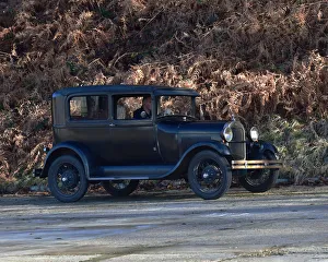 VSCC New Year Driving Tests, Brooklands, January 2020 Prints: CM30 0866 Graham Cannings, Ford Model A