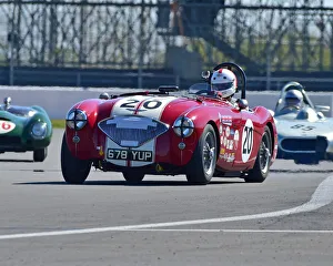 VSCC Spring Start Silverstone 17th April 2021 Prints: CM30 5389 Jonathan Abecassis, Austin Healey 100-4
