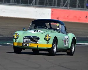 VSCC Spring Start Silverstone 17th April 2021 Prints: CM30 5428 Mark Daniell, MG MGA Twin Cam
