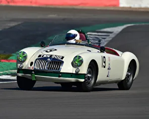 VSCC Spring Start Silverstone 17th April 2021 Prints: CM30 5541 Neil Burnside, MG MGA