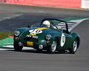 VSCC Spring Start Silverstone 17th April 2021 Prints: CM30 5550 Christopher Wilks, Mark Ellis, Mark Daniell, MG A Twin Cam