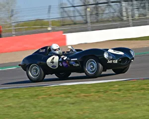 VSCC Spring Start Silverstone 17th April 2021 Prints: CM30 6385 Nicholas Ball, Jaguar D type