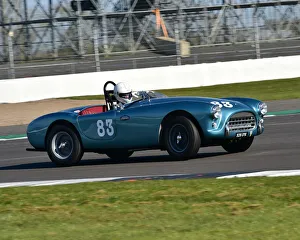 VSCC Spring Start Silverstone 17th April 2021 Prints: CM30 6437 Adrian King, David Cottingham, AC Ace Bristol