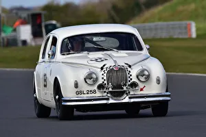 Prints of Glenn Pearson, Peter Dorlin, Jaguar Mk1, Ecurie Classic Racing, Historic Sports Car Club, HSCC, Jim Russell Trophy Meeting, April 2021, Snetterton, Norfolk, Great Britain HSCC, Jim Russell Trophy Meeting, April 2021, Snetterton, Norfolk, Great Britain Prints: CM30 6893 Glenn Pearson, Peter Dorlin, Jaguar Mk1