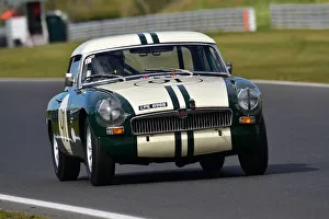 Prints of Mark Holme, MG B, Ecurie Classic Racing, Historic Sports Car Club, HSCC, Jim Russell Trophy Meeting, April 2021, Snetterton, Norfolk, Great Britain HSCC, Jim Russell Trophy Meeting, April 2021, Snetterton, Norfolk, Great Britain Prints: CM30 6896 Mark Holme, MG B