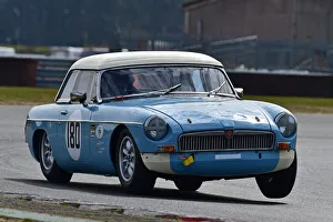 Prints of Tripoding out of Agostini, Colin Kingsnorth, MG B, Ecurie Classic Racing, Historic Sports Car Club, HSCC, Jim Russell Trophy Meeting, April 2021, Snetterton, Norfolk, Great Britain HSCC, Jim Russell Trophy Meeting, April 2021, Snetterton, Norfolk, Great Britain Prints: CM30 6950 Colin Kingsnorth, MG B