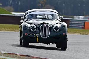 Prints of Marc Gordon, Jaguar XK 150, Ecurie Classic Racing, Historic Sports Car Club, HSCC, Jim Russell Trophy Meeting, April 2021, Snetterton, Norfolk, Great Britain HSCC, Jim Russell Trophy Meeting, April 2021, Snetterton, Norfolk, Great Britain Prints: CM30 6955 Marc Gordon, Jaguar XK 150