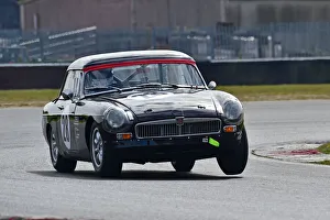 Prints of David Brown, MG B, Ecurie Classic Racing, Historic Sports Car Club, HSCC, Jim Russell Trophy Meeting, April 2021, Snetterton, Norfolk, Great Britain HSCC, Jim Russell Trophy Meeting, April 2021, Snetterton, Norfolk, Great Britain Prints: CM30 6963 David Brown, MG B