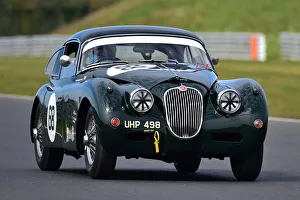 Prints of Marc Gordon, Jaguar XK 150, Ecurie Classic Racing, Historic Sports Car Club, HSCC, Jim Russell Trophy Meeting, April 2021, Snetterton, Norfolk, Great Britain HSCC, Jim Russell Trophy Meeting, April 2021, Snetterton, Norfolk, Great Britain Prints: CM30 7009 Marc Gordon, Jaguar XK 150