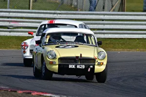Prints of Duncan Wiltshire, Nick Crewdson, MG B, Ecurie Classic Racing, Historic Sports Car Club, HSCC, Jim Russell Trophy Meeting, April 2021, Snetterton, Norfolk, Great Britain HSCC, Jim Russell Trophy Meeting, April 2021, Snetterton, Norfolk, Great Britain Prints: CM30 7553 Duncan Wiltshire, Nick Crewdson, MG B