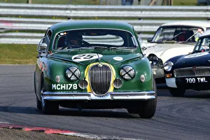 Prints of Nigel Webb, Jaguar Mk1, Ecurie Classic Racing, Historic Sports Car Club, HSCC, Jim Russell Trophy Meeting, April 2021, Snetterton, Norfolk, Great Britain HSCC, Jim Russell Trophy Meeting, April 2021, Snetterton, Norfolk, Great Britain Prints: CM30 7564 Nigel Webb, Jaguar Mk1