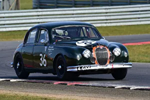 Prints of Alice Locke, Richard Locke, Jaguar Mk1, Ecurie Classic Racing, Historic Sports Car Club, HSCC, Jim Russell Trophy Meeting, April 2021, Snetterton, Norfolk, Great Britain HSCC, Jim Russell Trophy Meeting, April 2021, Snetterton, Norfolk, Great Britain Prints: CM30 7578 Alice Locke, Richard Locke, Jaguar Mk1