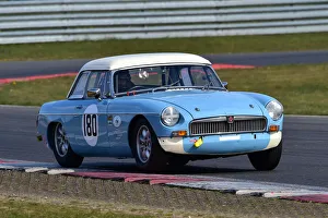 Prints of Colin Kingsnorth, MG B, Ecurie Classic Racing, Historic Sports Car Club, HSCC, Jim Russell Trophy Meeting, April 2021, Snetterton, Norfolk, Great Britain HSCC, Jim Russell Trophy Meeting, April 2021, Snetterton, Norfolk, Great Britain Prints: CM30 7586 Colin Kingsnorth, MG B