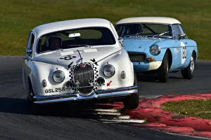 Prints of Glenn Pearson, Peter Dorlin, Jaguar Mk1, Ecurie Classic Racing, Historic Sports Car Club, HSCC, Jim Russell Trophy Meeting, April 2021, Snetterton, Norfolk, Great Britain HSCC, Jim Russell Trophy Meeting, April 2021, Snetterton, Norfolk, Great Britain Prints: CM30 7681 Glenn Pearson, Peter Dorlin, Jaguar Mk1