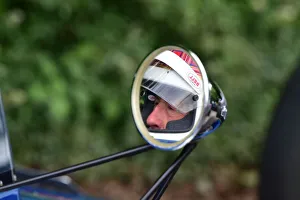 July Prints: CM31 4673 Sir Jackie Stewart, reflections in a mirror