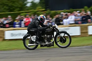 Racing Bikes Prints: CM31 5000 Andy Barrett, Velocette KTT MkVII