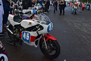 CM32 0353 A line up of Yamaha bikes
