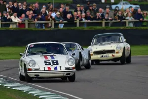 Ronnie Hoare Trophy Prints: CM32 1638 Shaun Lynn, Porsche 911, Nick Maton, MG B