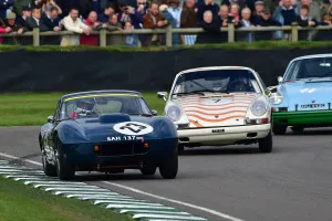 Colin Paton Prints: CM32 1643 Richard Dodkins, Triumph TR4 SLR, Colin Paton, Porsche 911