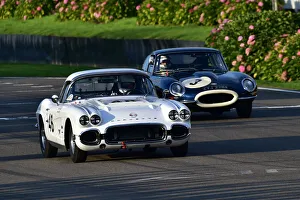 Moss Trophy Prints: CM32 1957 Alan Letts, Chevrolet Corvette C1