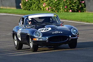 Moss Trophy Prints: CM32 1960 Andrew Hayden, Jaguar E-Type FHC