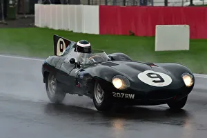RAC Woodcote And Stirling Moss Trophy Prints: CM32 2182 Ben Eastick, Karl Jones, Jaguar D-Type