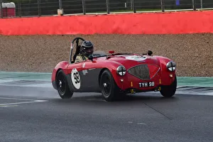 RAC Woodcote And Stirling Moss Trophy Prints: CM32 2236 Nick Matthews, Austin Healey 100-4