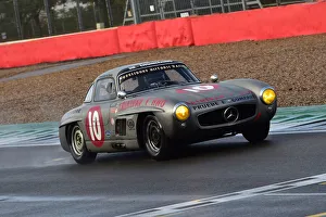 RAC Woodcote And Stirling Moss Trophy Prints: CM32 2242 Christian Pfessdorf, Mercedes 300 SL Coupe, Gullwing