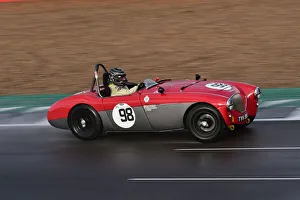 RAC Woodcote And Stirling Moss Trophy Prints: CM32 2254 Nick Matthews, Austin Healey 100-4
