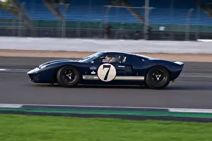Prints of Mike Thorne, Xavier Sanz de Acedo, Ford GT40, Amon Cup for Ford GT40s, Motor Racing Legends, Silverstone, Towcester, Northamptonshire, England, October 2021 Motor Racing Legends, Silverstone, October 2021 Prints: CM32 2918 Mike Thorne, Xavier Sanz de Acedo, Ford GT40