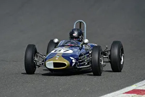 Prints of Michael O'Brien, Brabham BT6, Scheduled for twenty minutes of racing for the FJHRA/HSCC Historic Formula Junior Championship - Rear Engine, FJHRA, Formula Junior Historic Racing Association, HSCC HSCC Brands Indy April 2022 Prints: CM32 4918 Michael O'Brien, Brabham BT6