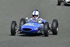 Prints of Adrian Russell, Lotus 22, Scheduled for twenty minutes of racing for the FJHRA/HSCC Historic Formula Junior Championship - Rear Engine, FJHRA, Formula Junior Historic Racing Association, HSCC HSCC Brands Indy April 2022 Prints: CM32 4939 Adrian Russell, Lotus 22