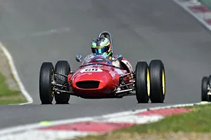 Prints of Horatio Fitz-Simon, Lotus 22, Scheduled for twenty minutes of racing for the FJHRA/HSCC Historic Formula Junior Championship - Rear Engine, FJHRA, Formula Junior Historic Racing Association, HSCC HSCC Brands Indy April 2022 Prints: CM32 4969 Horatio Fitz-Simon, Lotus 22