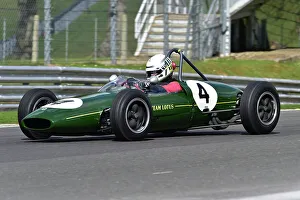 Prints of Andrew Hibberd, Lotus 22, Scheduled for twenty minutes of racing for the FJHRA/HSCC Historic Formula Junior Championship - Rear Engine, FJHRA, Formula Junior Historic Racing Association, HSCC HSCC Brands Indy April 2022 Prints: CM32 4997 Andrew Hibberd, Lotus 22