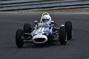 Prints of Robin Longdon, Lola Mk5A, Scheduled for twenty minutes of racing for the FJHRA/HSCC Historic Formula Junior Championship - Rear Engine, FJHRA, Formula Junior Historic Racing Association, HSCC HSCC Brands Indy April 2022 Prints: CM32 5007 Robin Longdon, Lola Mk5A