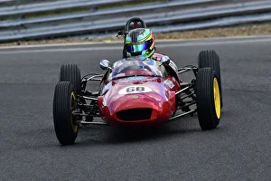 Prints of Horatio Fitz-Simon, Lotus 22, Scheduled for twenty minutes of racing for the FJHRA/HSCC Historic Formula Junior Championship - Rear Engine, FJHRA, Formula Junior Historic Racing Association, HSCC HSCC Brands Indy April 2022 Prints: CM32 5017 Horatio Fitz-Simon, Lotus 22