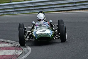 Prints of Andrew Hibberd, Lotus 22, Scheduled for twenty minutes of racing for the FJHRA/HSCC Historic Formula Junior Championship - Rear Engine, FJHRA, Formula Junior Historic Racing Association, HSCC HSCC Brands Indy April 2022 Prints: CM32 5023 Andrew Hibberd, Lotus 22