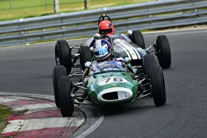 Prints of Tim Child, Lotus 22, Scheduled for twenty minutes of racing for the FJHRA/HSCC Historic Formula Junior Championship - Rear Engine, FJHRA, Formula Junior Historic Racing Association, HSCC HSCC Brands Indy April 2022 Prints: CM32 5028 Tim Child, Lotus 22