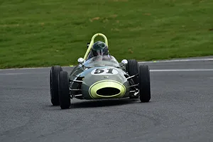 FJHRA/HSCC Historic Formula Junior Championship, Front And Rear Engine Prints: CM32 5153 Michael Hibberd, Lola Mk2