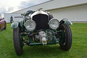 Ambience Prints: CM32 6286 Blower Bentley outside the Goodwood Aerodrome building