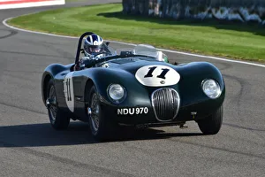 Peter Collins Trophy Prints: CM32 7530 Frederic Wakeman, Jaguar C-Type