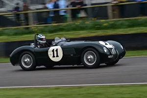 Peter Collins Trophy Prints: CM32 7976 Frederic Wakeman, Jaguar C-Type