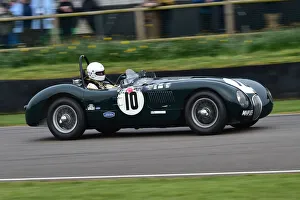 Peter Collins Trophy Prints: CM32 8017 Nicolas Bert, Jaguar C-Type