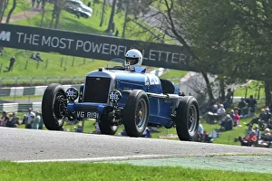 Prints of David Seber, Wolseley Hornet Special, Under 30s Scratch Race, 15 minute race, for drivers in the youth section, in an own car a family one or one loaner for the event by a generous member The Vintage Sports Car Club, Seaman And Len Thompson Trophies Race Meeting, Cadwell Park Circuit, Louth, Lincolnshire, England, June, 2022 Prints: CM32 9420 David Seber, Wolseley Hornet Special