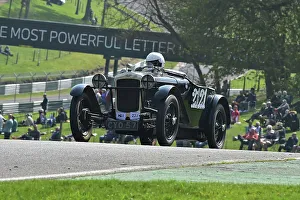 Prints of George Parkinson, Frazer Nash Boulogne, Under 30s Scratch Race, 15 minute race, for drivers in the youth section, in an own car a family one or one loaner for the event by a generous member The Vintage Sports Car Club, Seaman And Len Thompson Trophies Race Meeting, Cadwell Park Circuit, Louth, Lincolnshire, England, June, 2022 Prints: CM32 9424 George Parkinson, Frazer Nash Boulogne