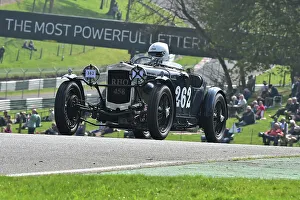 Prints of Charles Goldspink, Frazer Nash Acedes, Under 30s Scratch Race, 15 minute race, for drivers in the youth section, in an own car a family one or one loaner for the event by a generous member The Vintage Sports Car Club, Seaman And Len Thompson Trophies Race Meeting, Cadwell Park Circuit, Louth, Lincolnshire, England, June, 2022 Prints: CM32 9428 Charles Goldspink, Frazer Nash Acedes
