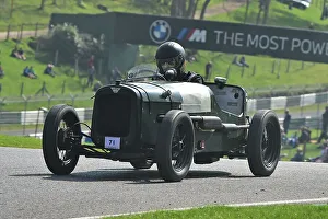 Prints of Ollie Leston, Austin 7 Special, Under 30s Scratch Race, 15 minute race, for drivers in the youth section, in an own car a family one or one loaner for the event by a generous member The Vintage Sports Car Club, Seaman And Len Thompson Trophies Race Meeting, Cadwell Park Circuit, Louth, Lincolnshire, England, June, 2022 Prints: CM32 9442 Ollie Leston, Austin 7 Special