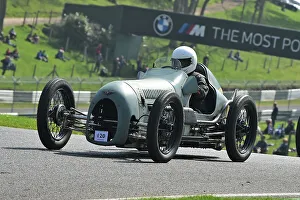 Prints of Francesca Wilton, Austin Single Seater, Under 30s Scratch Race, 15 minute race, for drivers in the youth section, in an own car a family one or one loaner for the event by a generous member The Vintage Sports Car Club, Seaman And Len Thompson Trophies Race Meeting, Cadwell Park Circuit, Louth, Lincolnshire, England, June, 2022 Prints: CM32 9446 Francesca Wilton, Austin Single Seater